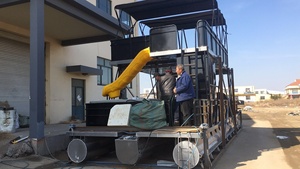 Yate de Dos Pisos de Aluminio de 33 pies, Bote Pontón de Aluminio Soldado con Tobogán Acuático - Product Image 2