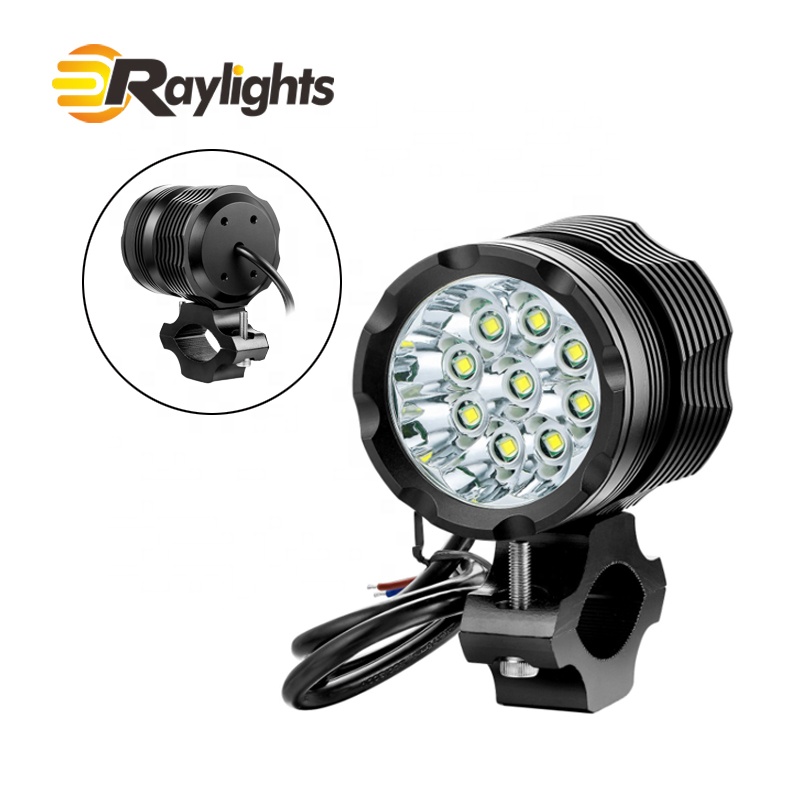 Высокомощный светодиодный мотоциклетные фары свет T6 Электрический велосипед фары противотуманные огни лазерной пушки 6/9/12/15 светодиодов