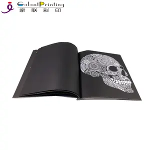 Custom Softcover Book Soft Touch Feeling Cover Coloring Painting Book for Adults Paper & Paperboard Hard Cover Film Lamination