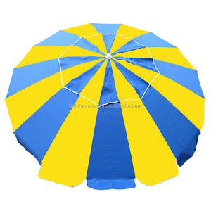 Al aire libre 8ft aluminio lujo Rainbow Beach Sun paraguas <span class=keywords><strong>con</strong></span> varillas de fibra de vidrio - Product Image 4
