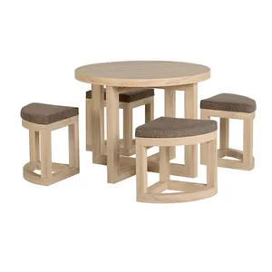 BOB supplier MDF top sale four chair dining set