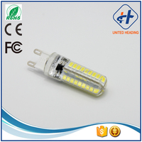 Ampoule en silicone k9 LED à intensité modulable, 4W 110V/220V SMD 2835 72LED