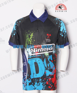 Camiseta de dardos personalizada para hombre, camisa de dardos de poliéster con bolsillo, a la moda - Product Image 4