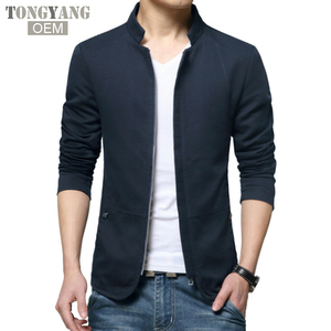 Giacca Casual da <span class=keywords><strong>uomo</strong></span> <span class=keywords><strong>primavera</strong></span> autunno stile TONGYANG giacca da <span class=keywords><strong>uomo</strong></span> in cotone Slim Fit giacca e cappotto da <span class=keywords><strong>uomo</strong></span> con colletto Stander