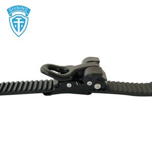 Boucle de sangle de patins à roulettes micro-réglable et détachable en plastique noir SHINING BC-25B - Product Image 4