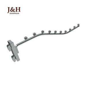 De Metal de plata de prendas de vestir Rack gancho saludó cascada perchas 10 cuentas por Vertical estándar - Product Image 5