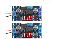 Module d'alimentation LM2596 + voltmètre LED, module d'alimentation abaisseur de tension DC-DC réglable avec affichage numérique