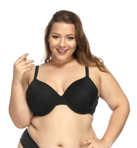 <span class=keywords><strong>Soutien</strong></span>-<span class=keywords><strong>gorge</strong></span> grande taille respirant à large poitrine et bonnet fin non rembourré pour femmes grande taille - Product Image 1