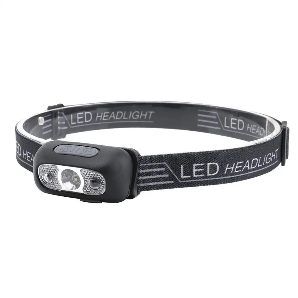 Sensor LED Headlamp Flashlight, Rechargeable Headlamp 500 Lumens Headlight for Running Biking Fishing Camping Hiking
