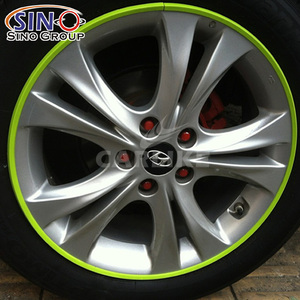 Auto motorcycle exterior accessories car sticker wheel rim protectors - Product Image 3