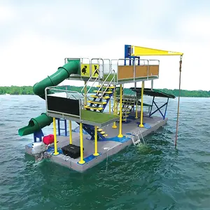 Plataforma de salto alto deslizante Tabla de buceo flotante de agua para parque acuático al aire libre