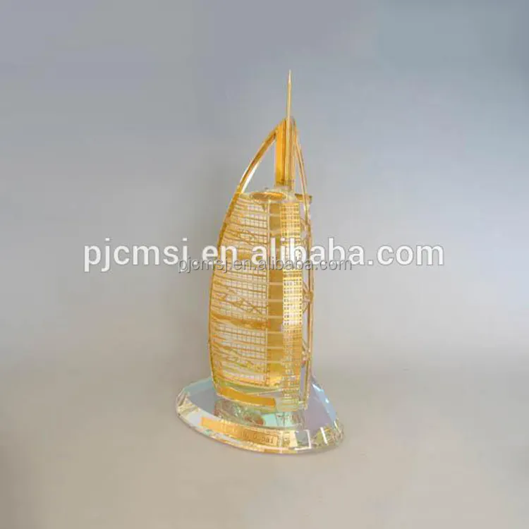 Yeni tasarım kristal Burj Dubai modeli memento CM-P030