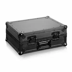 Black Hard Flight Case DJ Turntable Case for <strong>Technics</strong> 1200 / 1210 &amp; Other Turntables - Product Image 1