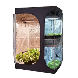 Sistema de cultivo hidropónico 2 en 1, casa verde con tienda de cultivo mylar 600D/1680D, nuevo estilo