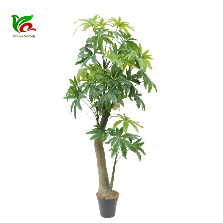 Proveedor de China Planta artificial fábrica árbol de adorno mano artificial dinero planta decoración árbol de bonsai