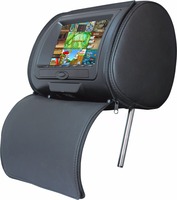 TFT-LED de moniteur d'appui-tête à écran Hd de 7 pouces avec lecteur DVD et jeux sans fil