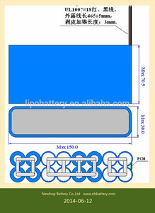 3.7 v de litio ion 18650 con 2200 mAh para antorcha y bancos de la energía - Product Image 5