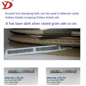 Tùy Chỉnh <span class=keywords><strong>Scratch</strong></span> Off Dập Nóng Foil Cho Giấy Sử Dụng - Product Image 4