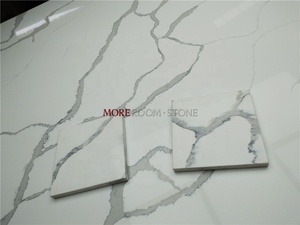 20 Mm Direkayasa Batu Putih Calacatta Kuarsa Slab