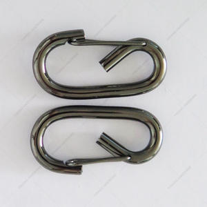 YIWANG काले 6.0x58MM ताला झूला Carabiners वसंत तस्वीर हुक - Product Image 4