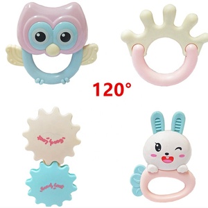 <span class=keywords><strong>Sonajeros</strong></span> de dibujos animados para bebé recién nacido, juego de juguetes de regalo, coctelera, campana para cama, calmante, palo de mano con mordedor - Product Image 4