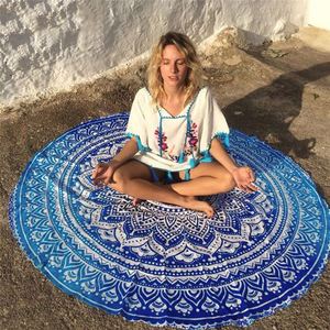 <span class=keywords><strong>Alson</strong></span> drop shipping Rond Serviette De Plage/Tapis De Yoga Épais Terry avec Fringe Glands - Product Image 2
