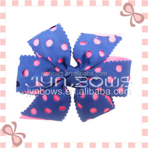Dot three layers ribbon Bow Ties Arcos hair clips - Product Image 4