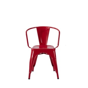 <span class=keywords><strong>Vendimia</strong></span> Tol estilo Metal <span class=keywords><strong>restaurante</strong></span> silla con brazo - Product Image 1