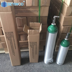 Y Tế Oxy Rỗng Nhôm E Kích Thước 4.55L Oxy Công Suất 682 Lít Xi Lanh Khí Với Chrome Xe Đẩy Điều Chỉnh Và Độ Ẩm - Product Image 5