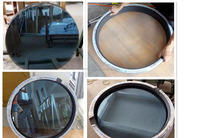 Ventana Redonda Fija de Vidrio/Ventanas Circulares Abatibles de Aluminio con Vidrio Estándar, Ventana Abatible de Aleación de Aluminio para Apartamento, Resistente al Viento
