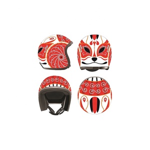 De la cara abierta del casco con punto CE CHina australiano helmetwholesale <span class=keywords><strong>cascos</strong></span> de motocicleta india casco - Product Image 1
