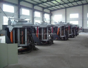 Four de fusion hydraulique à <span class=keywords><strong>induction</strong></span>, 15 tonnes, <span class=keywords><strong>coque</strong></span> en acier - Product Image 2