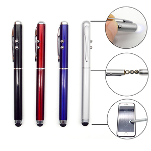 4 in1 metal lápiz bolígrafo flashinglight puntero láser pluma con plomo lápices ópticos - Product Image 1