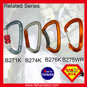 The Rescue Bent Gate Mountain Rock Climbing Hook Aluminum Carabiner - Product Image 5