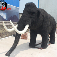 Dino0376 yaşam boyutu animatronic emülasyon gerçekçi robotik hayvan afrika fil modeli