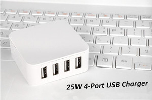 2016 Nueva llegada <span class=keywords><strong>de</strong></span> los accesorios del teléfono móvil 25 W 5 V 5A 4 cargador <span class=keywords><strong>de</strong></span> pared USB para <span class=keywords><strong>el</strong></span> iphone, <span class=keywords><strong>Samsung</strong></span> - Product Image 2
