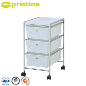 Plateaux de rangement roulants à 3 tiroirs de qualité OEM Organisateur de bureau du fabricant taïwanais Finition laquée disponible en plusieurs couleurs EBay - Product Image 1