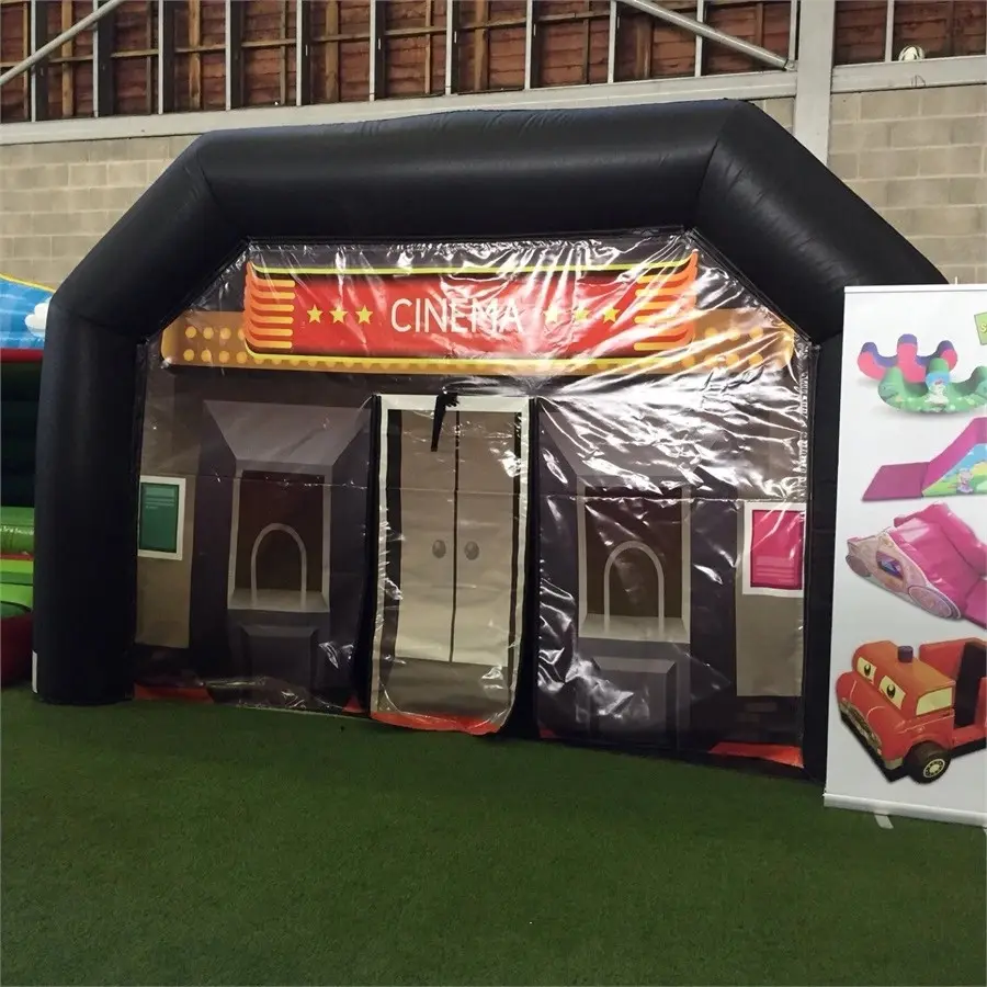Pop Up Rạp Chiếu Phim Inflatable Tent Đen Inflatable Đảng Marquee Lều Để Bán