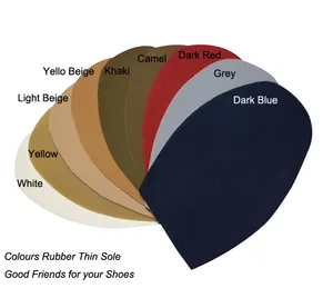 Solas de sapato de borracha grossa, cores masculinas solas para reparo de sapatos