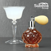 Atomiseur de parfum rechargeable, Long flacon avec sac d'air, Art du cristal, Style Vintage, 100ml