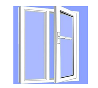 Fenêtres et portes en PVC Upvc résistantes aux chocs