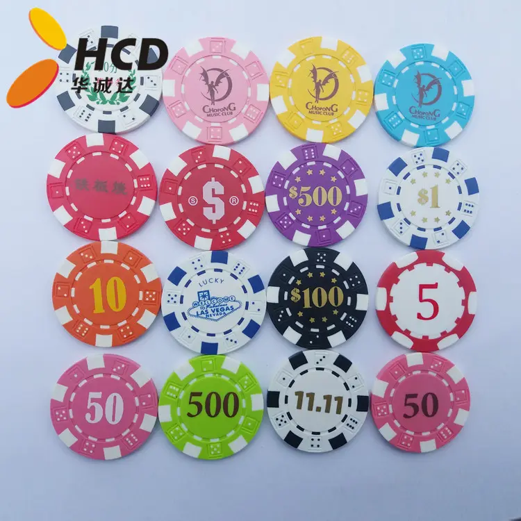 2022 Aangepaste Casino Chips Met Gedrukt Logo,