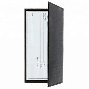 High Quality Leather Cheque Book Holder Wallet for Men