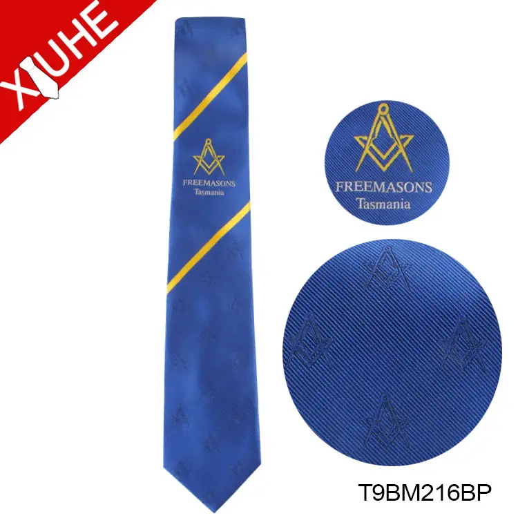 Cheap Price new style Masonic Logo ascot tie for men