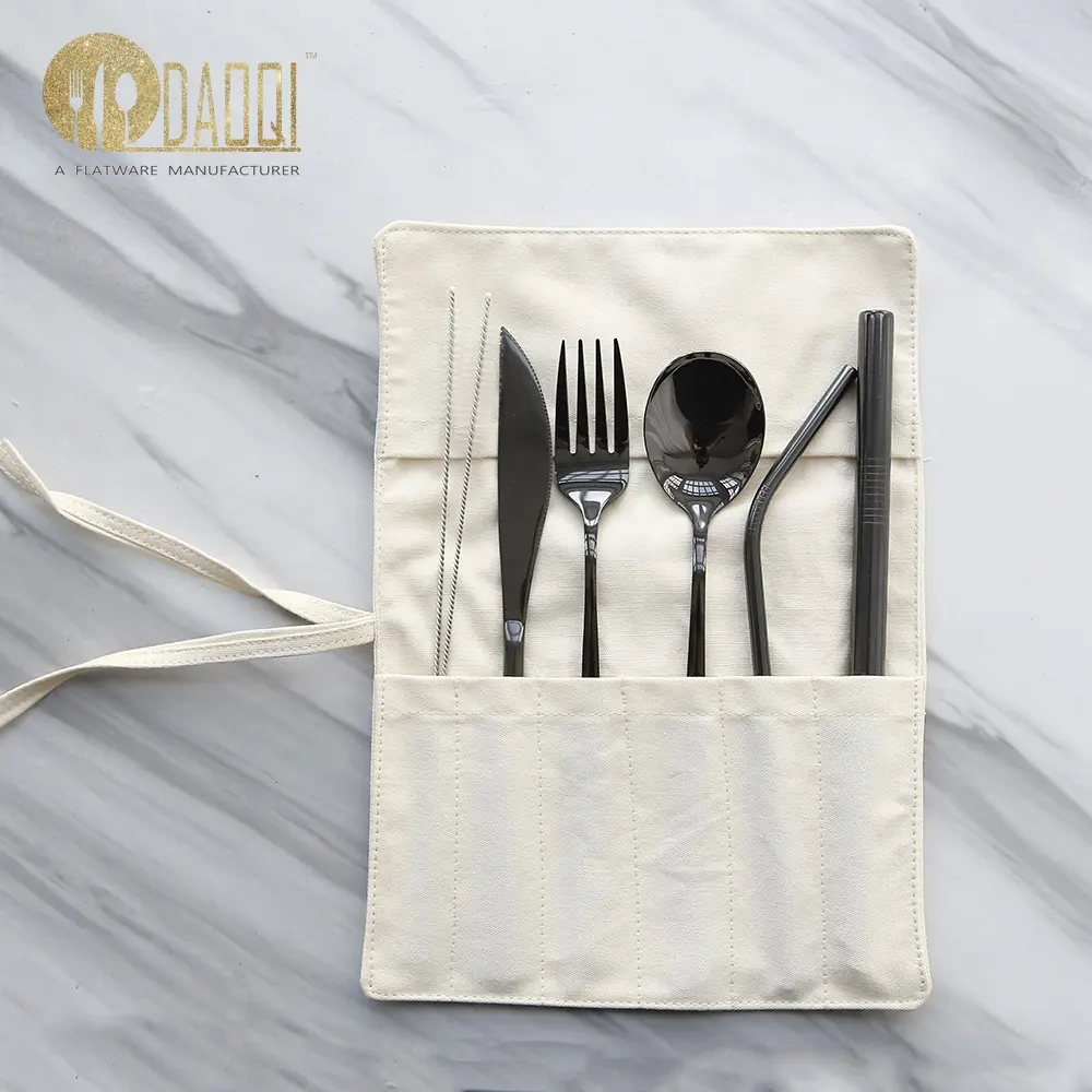 18/8 Food Grade Stainless Steel Travel Eco Cutlery Set