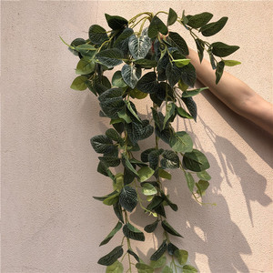 Commercio all'ingrosso di plastica verde artificiale foglie di verde erba di primavera arazzi <span class=keywords><strong>piante</strong></span> per la decorazione - Product Image 1