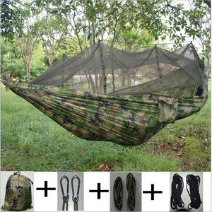 <span class=keywords><strong>Hamaca</strong></span> Ligera y Portátil para 2 Personas, de Poliéster, con Mosquitero, Mosquetón y Cuerda de Escalada, para Campamento y Senderismo de Verano - Product Image 3