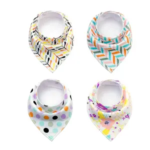 China high quality new pattern terry bandana baby cotton bib