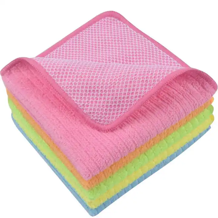 nylon mesh scrub net microfiber dish