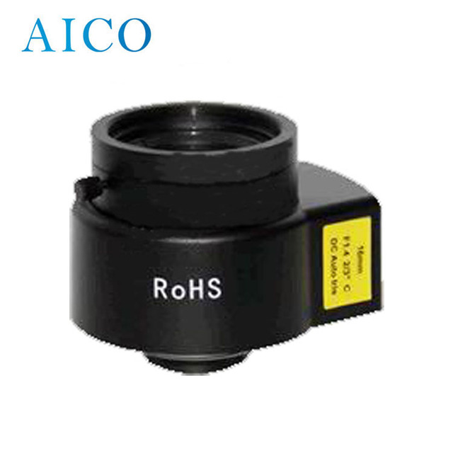 2/3 Inch F1.4 Dc Auto Iris Megapixel 16mm EFL 16 mm C-mount Industrial Machine Vision Fa Cctv Camera Lens with Autoiris